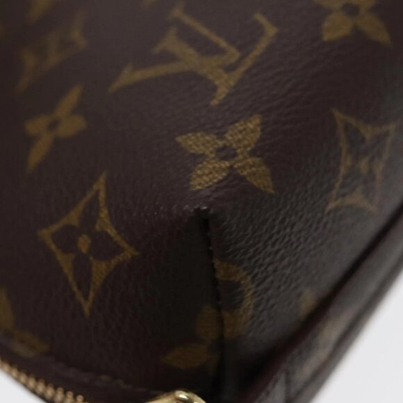 LOUIS VUITTON Monogram Trousse Demi Ronde Cosmetic Pouch M47520 LV Auth 86597 - Picture 3 of 16